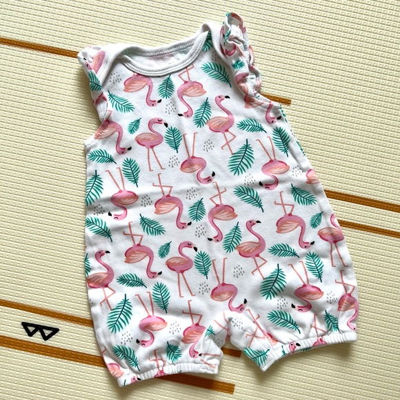 SET OF 3 NEW Rococo Baby Girl 9M Rompers Tropical - Picture 4 of 5